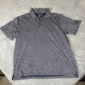 Reebok Golf Polo Shirt Mens 3XL Gray Micro Dot Performance Athletic Big Tall